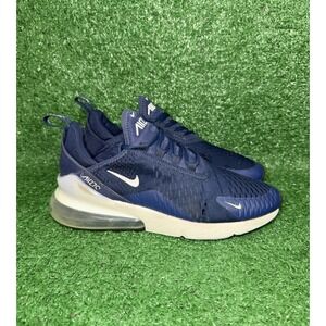 Nike Air Max 270 Mens Size 7.5 Navy Blue Running Shoes Sneakers AH8050-406